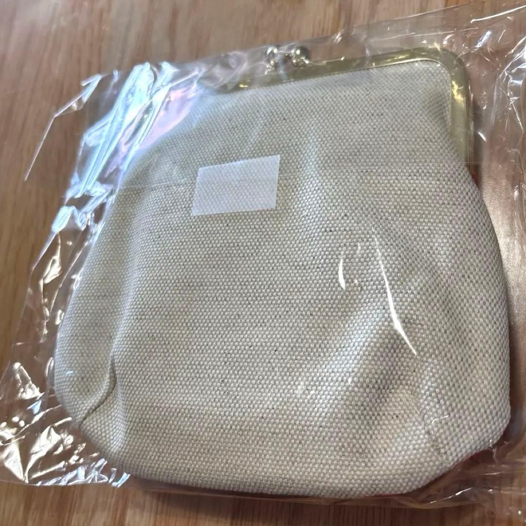 未使用品/牛乳石鹸 カウブランド赤箱×中川政七商店 がま口ポーチ