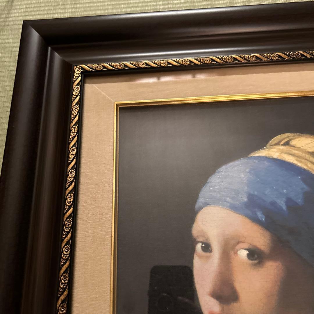 複製画　ヨハネス・フェルメール　真珠の耳飾りの少女