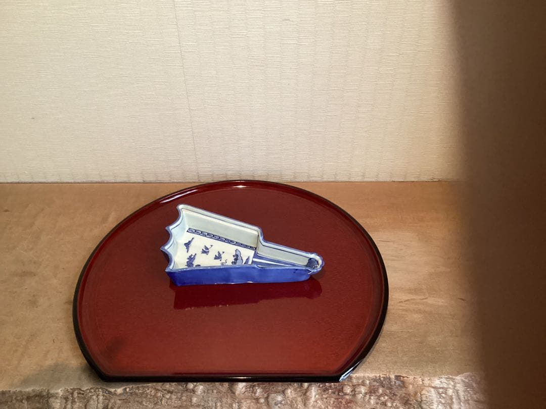 【極美品】香川漆器後藤塗り半月盆4枚セット